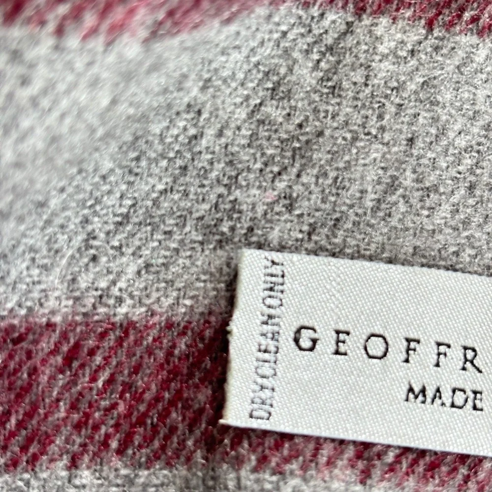 Geoffrey Beene Mens Scarf Stripe‎ Made In Italy Old Money Preppy Academia 19695